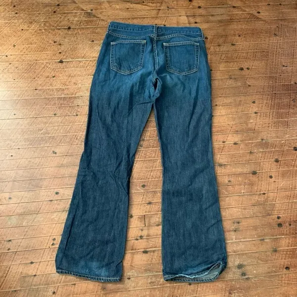J Crew dark wash western bootcut normcore 4 short jeans - Image 3