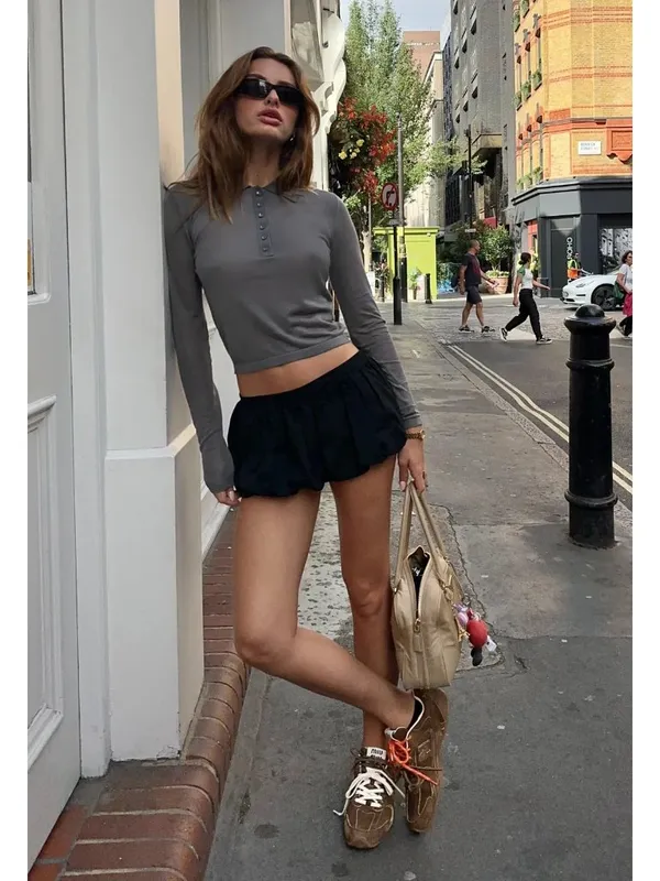 LIONESS Un Tutu Mini Skort in Onyx Small New Womens Skirt Shorts - Image 12