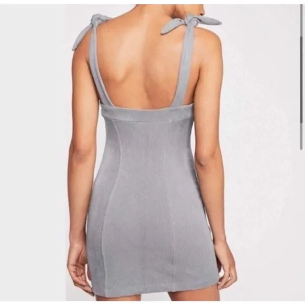 NWT Intimately Free People Teracotta Something Bout You Mini Dress Gray XS $68 - Image 2