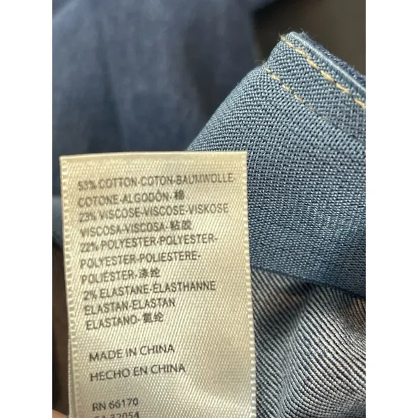 We The Free Free People Flare Jeans 26 Blue Stretch Bell Bottom Boho Indie Retro - Image 9