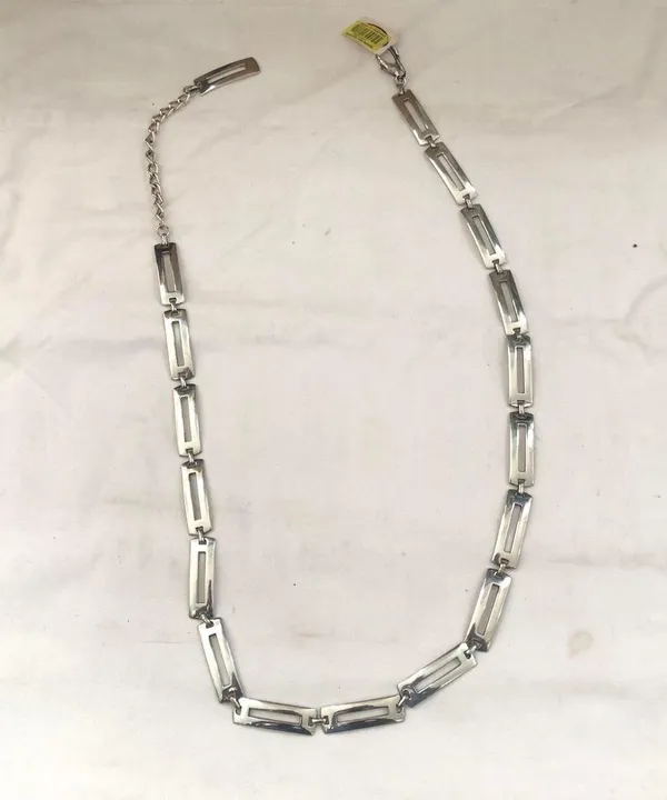 NWT 2000s Y2K Low Waist Retro Unique Silver tone rectangular belt S-L #futuristic #cyber #punk #whimsygoth #gothic boho biker baddie - Image 6