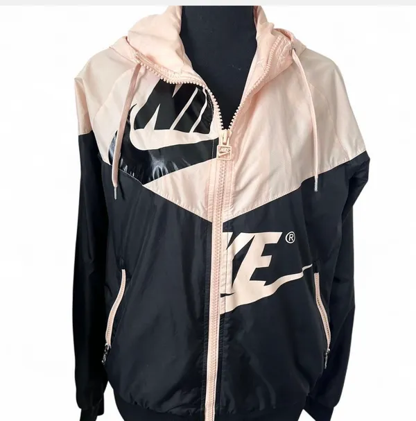 Nike pink and black windbreaker jacket size S - Image 4
