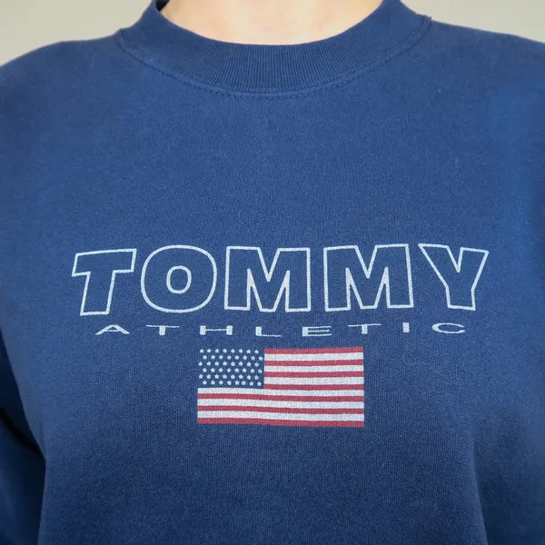 Hanes Tommy Athletic American Flag Sweatshirt - Image 3