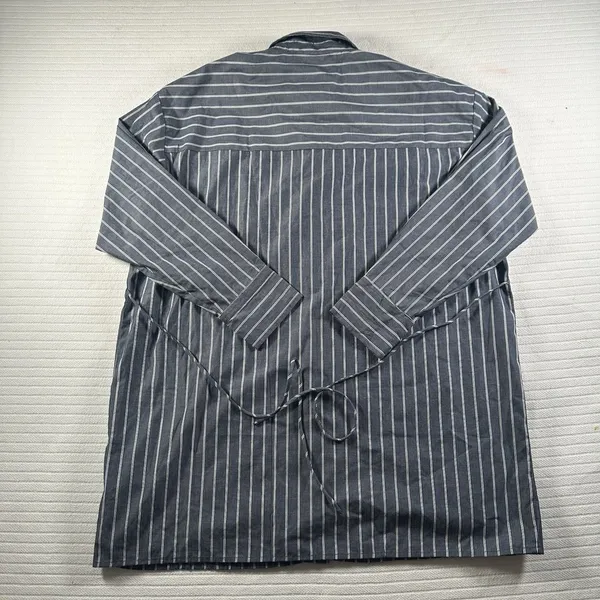 Abercrombie & Fitch Women’s XSP Striped Button Up Shirt Blue Slim Fit - Image 10