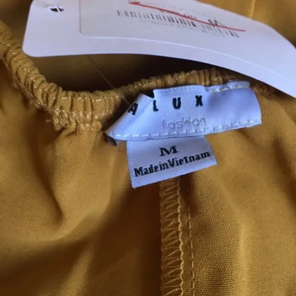NWT FavLux medium mustard‎ maxi dress - Image 5