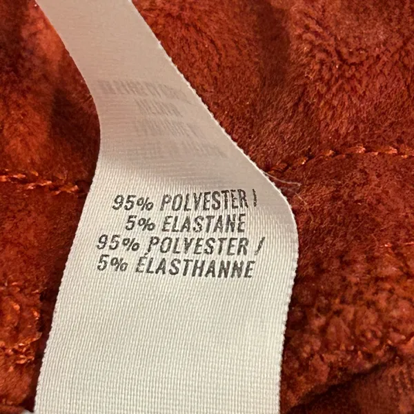Aerie Velour Jogger Pants Rust Orange Brown Size XS - Image 5
