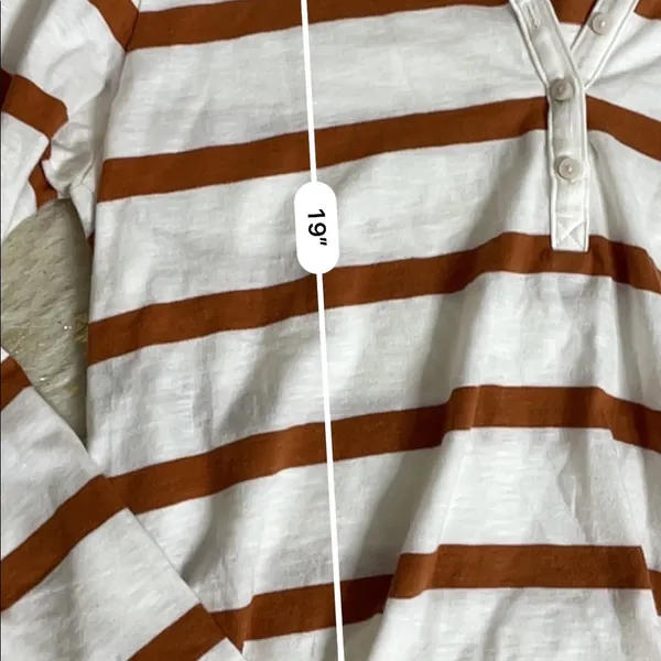 Aerie long sleeve striped Henley top - Image 4