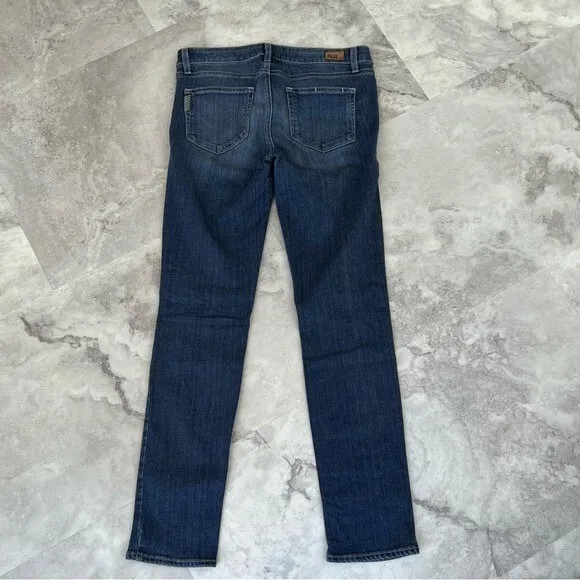 Paige Skyline Skinny Cassie Jeans 28 Regular Blue Dark Wash‎ Stretch Denim EE - Image 2