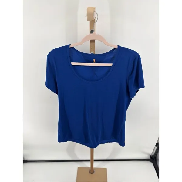 Lucy Blue Athletic T Shirt Short Sleeve Workout Top Women’s Size L - Image 7