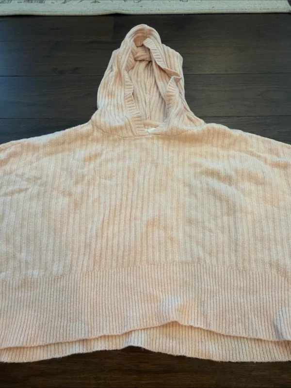 Offline by Aerie Cropped Ribbed Hoodie in Pink Size XS - C33-045 - Image 3