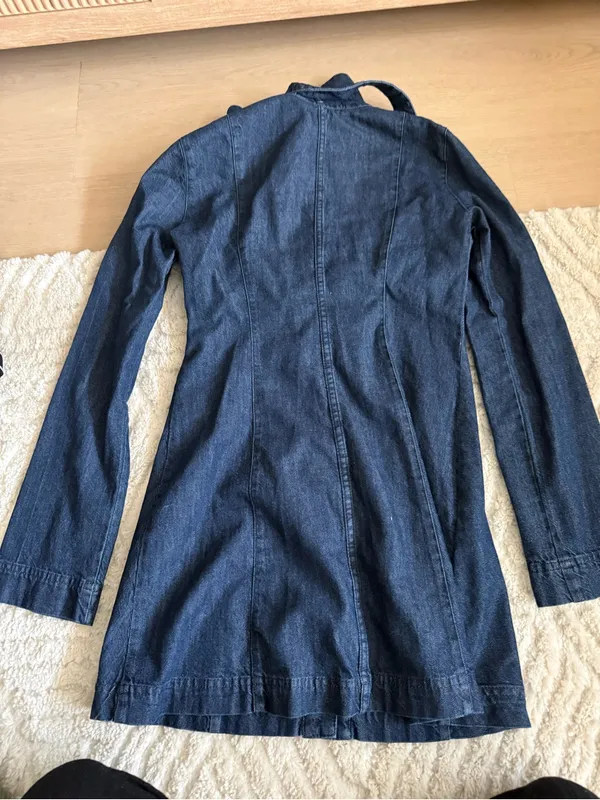 NWT Zara Indigo Denim Longline Dress - Image 6