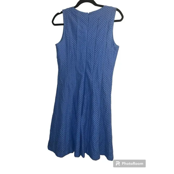 ✨Ann Taylor Blue Lines Holes Day Sz 6 Dress✨ - Image 7