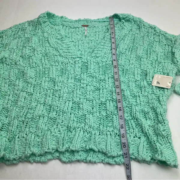 Free People Josephine Pullover Frozen Melon Sweater Green‎ Womens Size Small NEW - Image 11