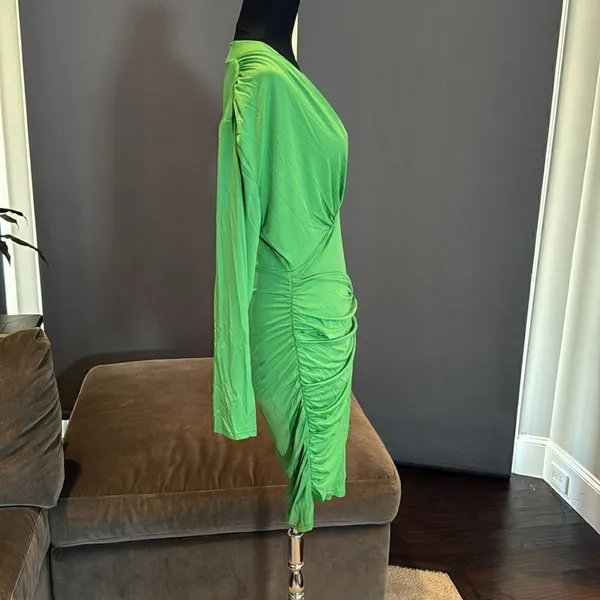 Women’s Sexy Green Long Sleeve BodyCon Party Dress Size 10/12 NEW - Image 6