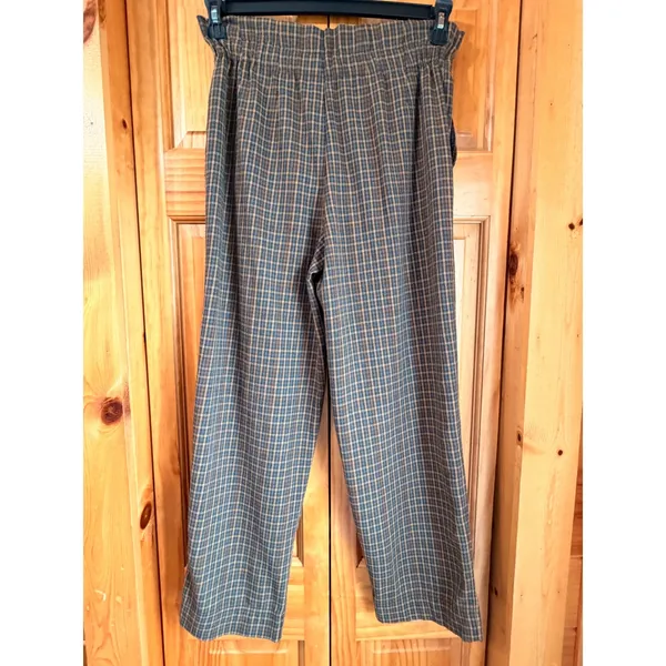 Madewell‎ Plaid Paperbag Waist Tapered Pants Size 0 High Rise Cropped Trouser - Image 4