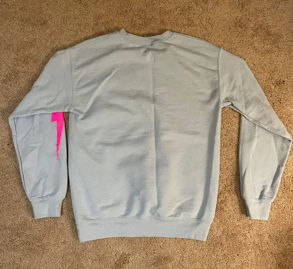Gildan Blue Lightning Bolt Sweatshirt - Image 2