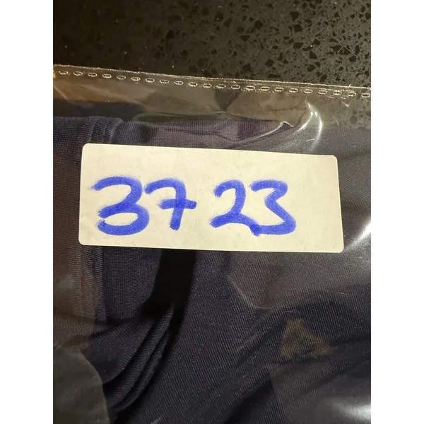 Fabletics Navy Blue High‎ Neck Cross Back Keyhole Sports Bra Large BA2149174 - Image 6