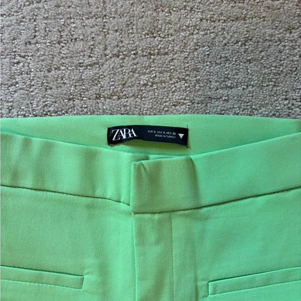 Zara Mint Green Flare Pants - Image 5