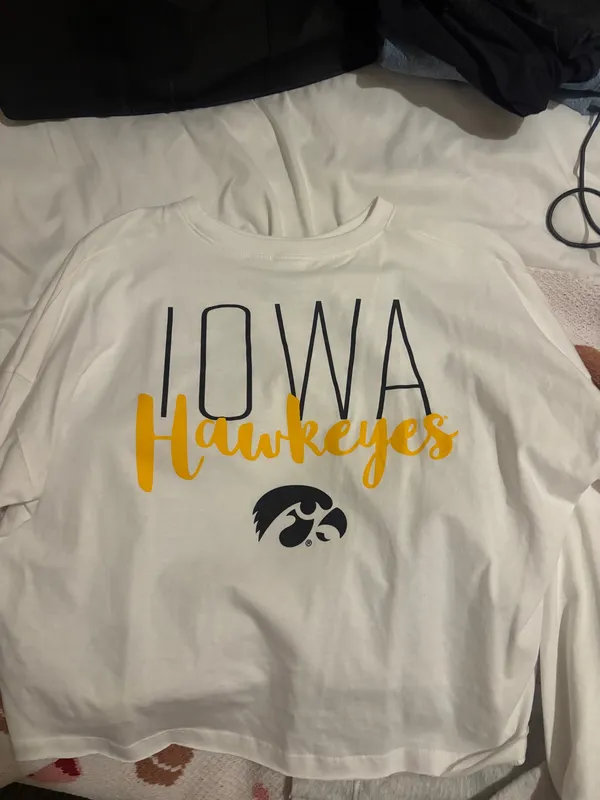 Iowa Hawkeye long sleeve White Size M - Image 2