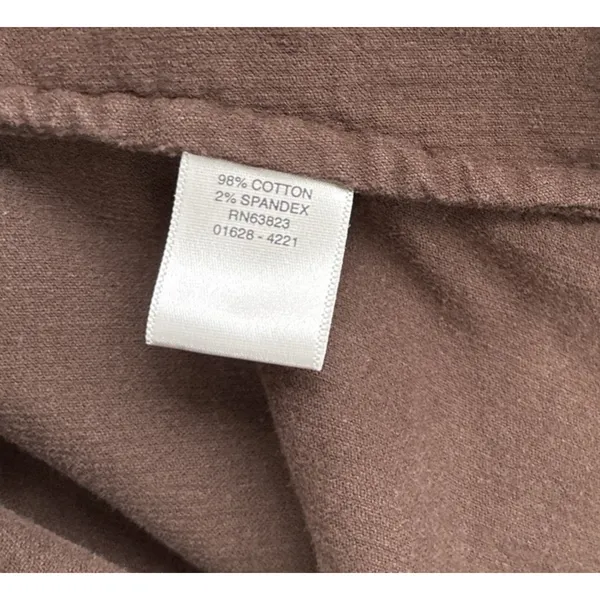 Dark Brown Corduroy Shirt Size Large Country Western Cowgirl Snap Front Casual - Image 7