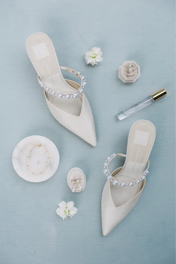 DV by Dolce Vita Kanika Pearl Mid Heels Vanilla Pearls - Image 8