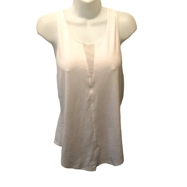 Zyia Active Effortless White Long Tank Size XXL Yoga Work Out Performance - Image 2