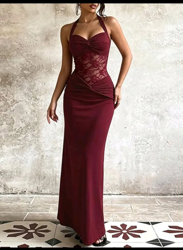 Women’s elegant bodycon maxi dress  - Image 4
