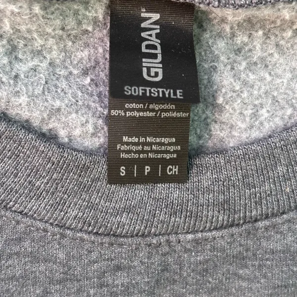 Gildan Purdue gray crewneck Sweater - Image 6