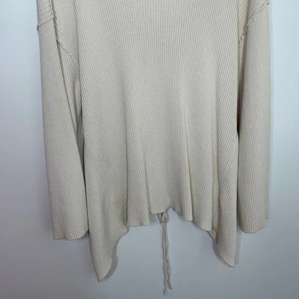 Free People FP Beach Women's Brig Tie-Front Pullover Tunic Sweater Size Small - Image 5