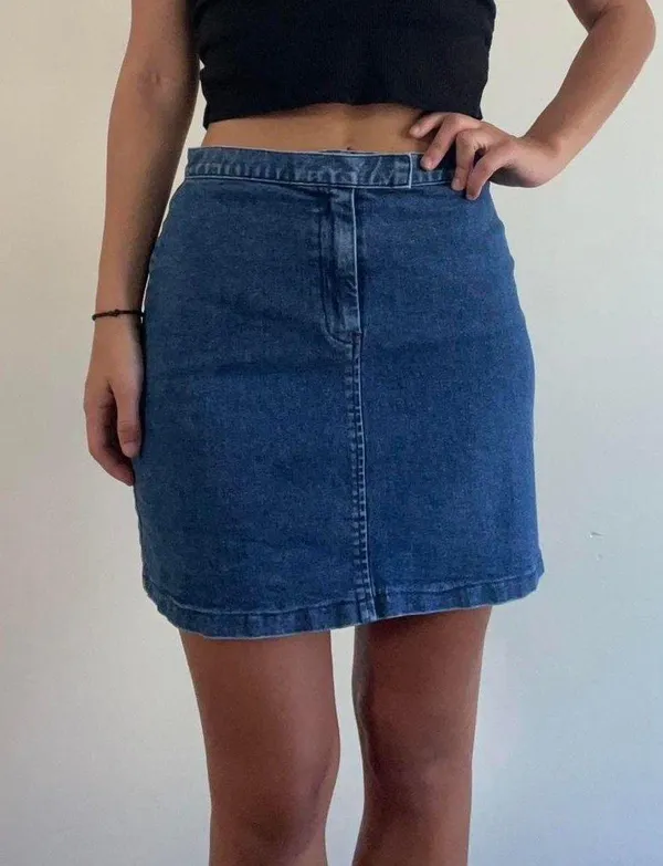 The Limited Denim Mini Skirt 90s Size 4 - Image 4