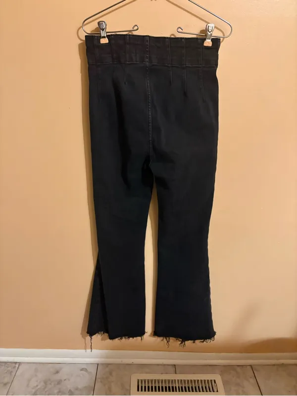 Free People We The Free Jayde Flare Jeans in Onyx - Image 5