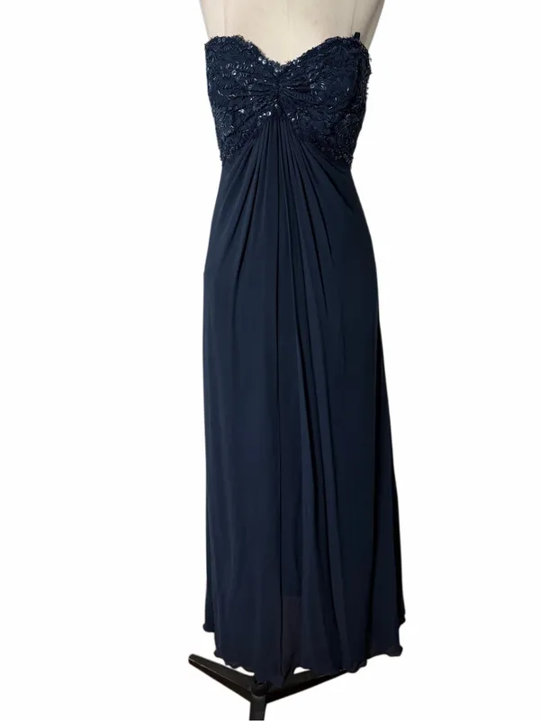 Tadashi Collection Beaded Chiffon Strapless Gown - Image 2