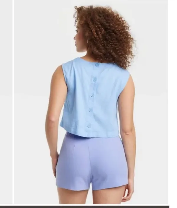 A New Day Tan Linen Tank - Image 2