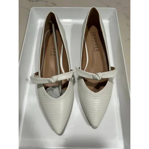 NEW Journee Faux Crocodile Cait Mary Jane Low Pump 6.5 $90 - Image 4