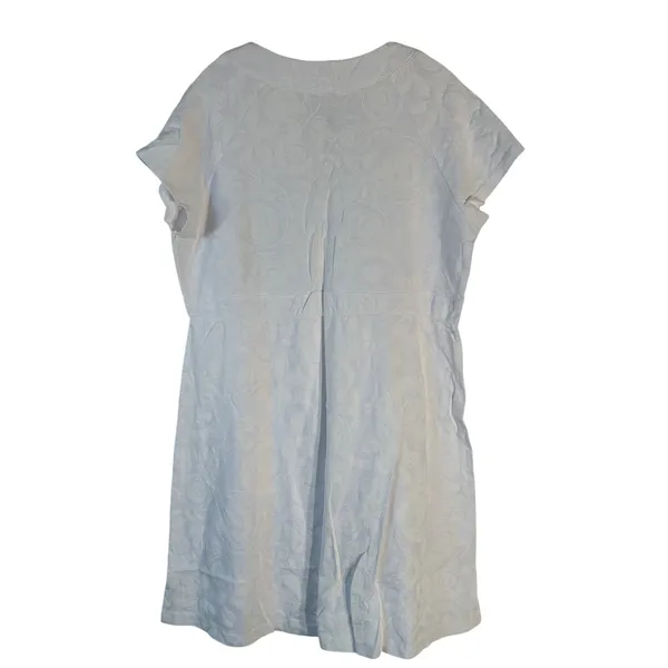 Fresh‎ Produce Breezy Flower Stroll Dress White Cotton Floral XXL 21662 NEW - Image 2