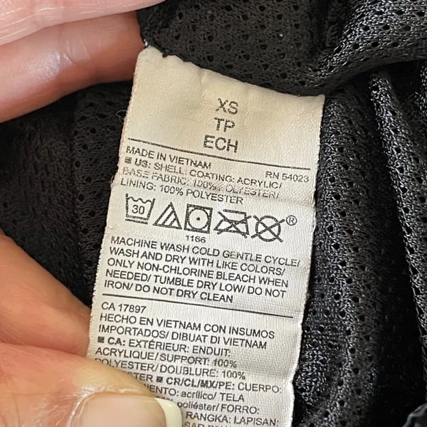 Old Navy Active Windbreaker Women XS Black Gorpcore Hooded Mesh Lined Zip Jacket - Image 4