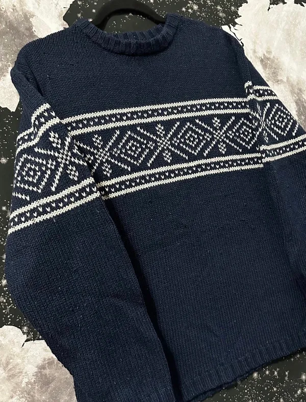 Aeropostale Geometric Nordic Fair Isle Knit Sweater - Image 3