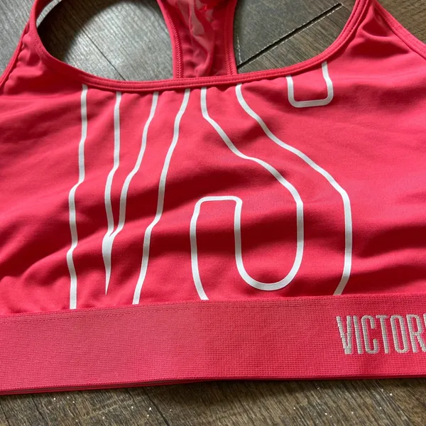 Victoria‎ Sport Pink Racerback Wireless Pullover Sports Bra for Women XL - Image 2