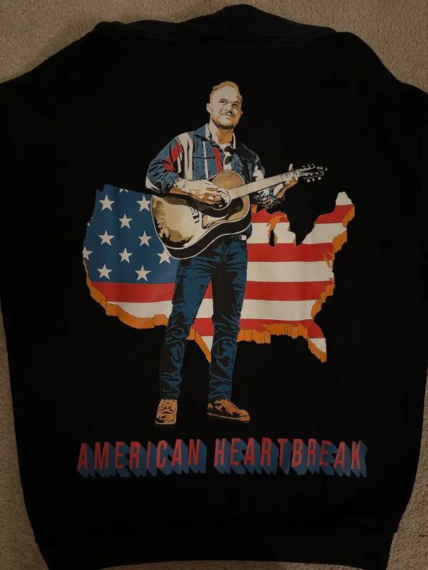 Zach Bryan American Heartbreak Tour Hoodie - Image 4