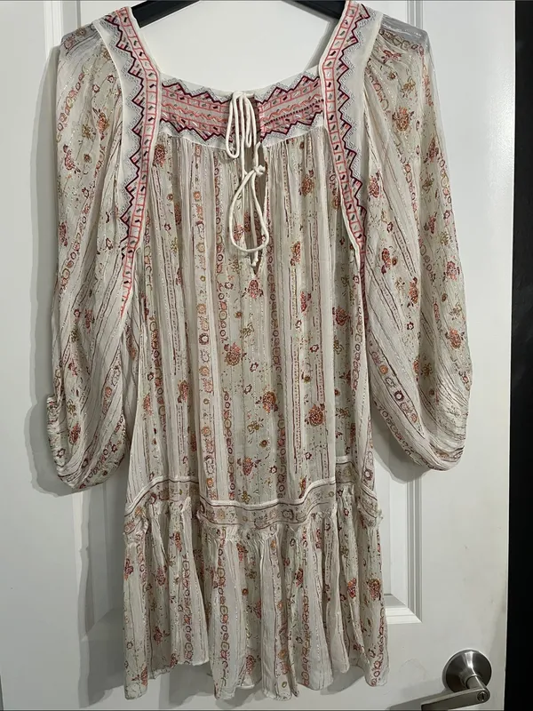 Free People Ivory Dance Magic Tunic Size Large - Image 12