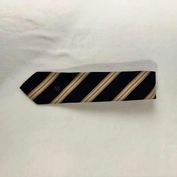 Pierre Cardin Tie Vintage Striped Necktie Blue Multicolor Classic Cravat - Image 5