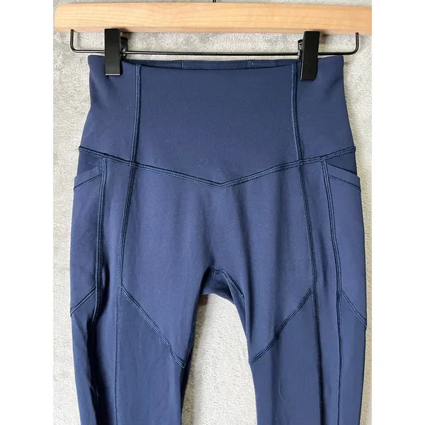 Lululemon All The Right Places Leggings‎ *28" True Navy Size 2 High Rise Pockets - Image 2