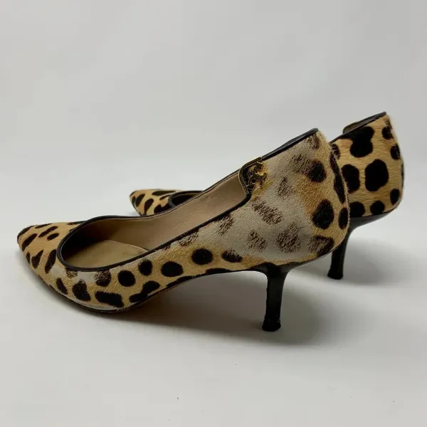 Tory Burch Elizabeth Calf Hair Pump Leopard‎ Print - Image 7