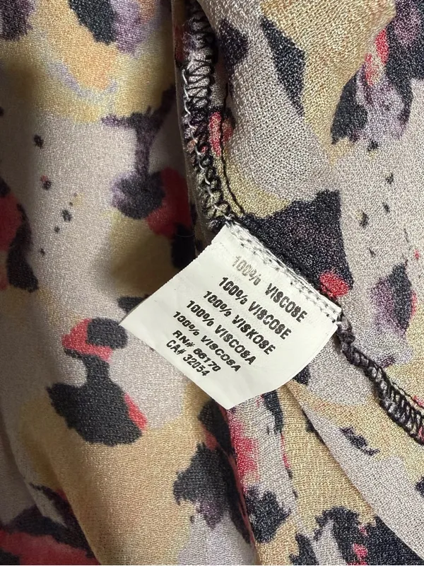 Bl^nk London x Anthropologie Joelle Leopard Print Peasant Blouse Medium - Image 6