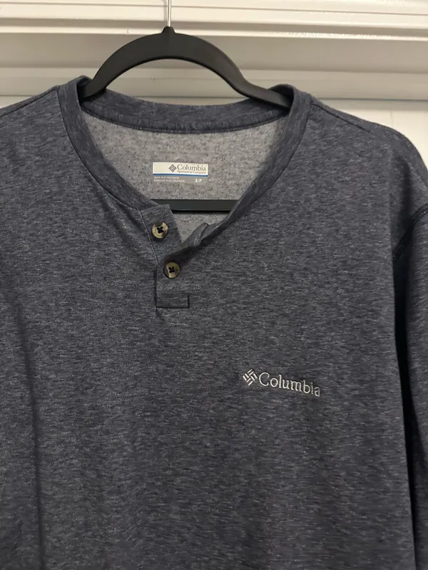 Blue Columbia button up long sleeve - Image 2