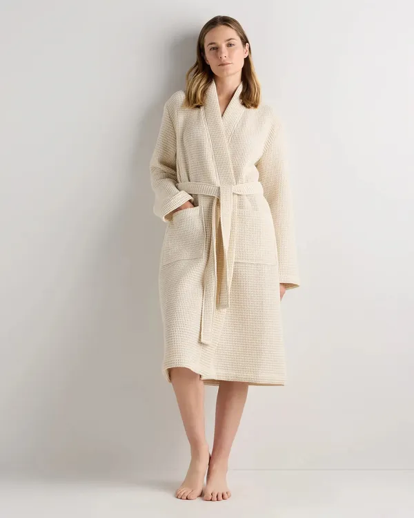 Quince Turkish Organic Waffle Robe - Image 4
