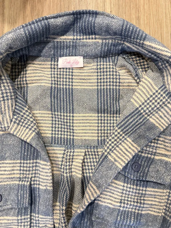 Pink Lily Flannel Button-Up - Image 2