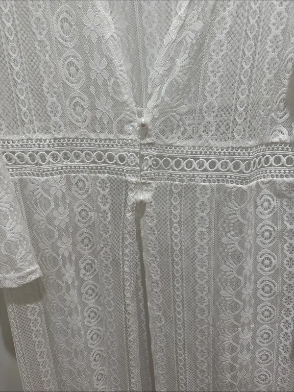 As Rose RichWhite Lace Cover up White Size L - Image 2