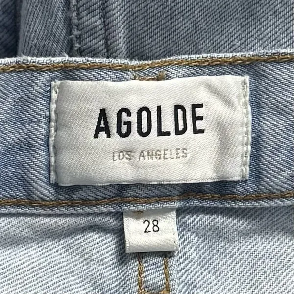Agolde Ren High Rise Wide Leg Jeans Lightwash Capsule‎ Comfort Minimalist 28 - Image 9
