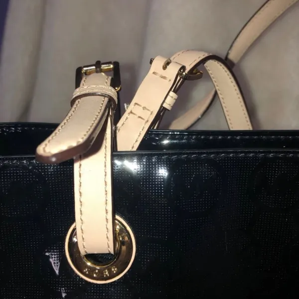 Michael Kors Patent Leather Monogram Tote! - Image 3